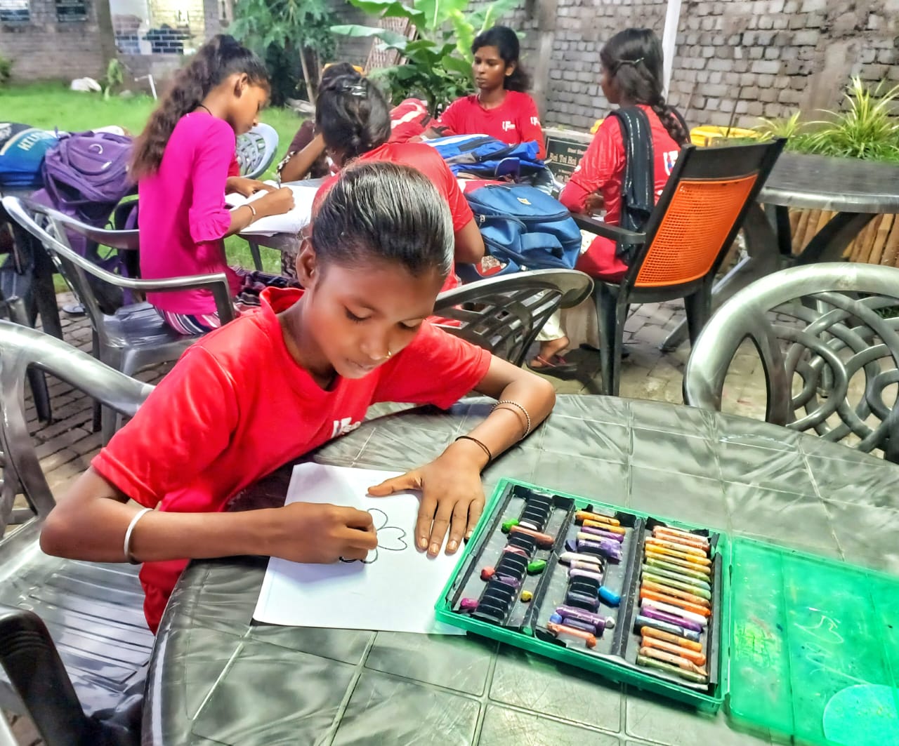 Girl drawing